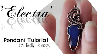 Wire wrap pendant tutorial by Kelly Jones Jewellery [upl. by Sulecram]