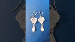 Making Vintage Rose Lucite Earrings short [upl. by Llerrat]