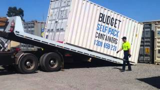 Shipping container unload  20ft [upl. by Hawley]