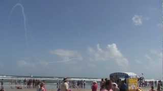 Snowbirds of Canada fly Canadair CT114 Tutors at Wings and Waves Air Show Daytona Beach FL USA [upl. by Lrad]