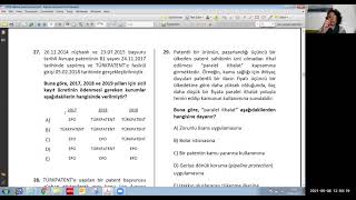 2019 patent vekilliği sınav soruları çözümler 2532 sorular [upl. by Are95]