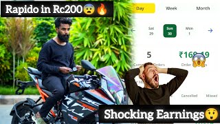 Rapido in RC 200 💥  Shocking Earnings 😲Comeback Motovlog🔥 Mfcvishnu [upl. by Aitselec630]