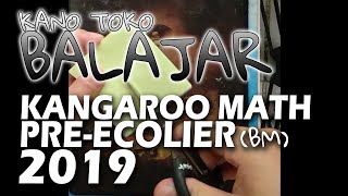 Kangaroo Math PreEcolier 2019 [upl. by Alcot]