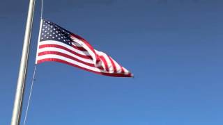 Video Background  American Flag at HalfStaffHalfMast [upl. by Aninep]