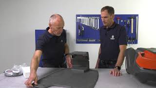 How to install the charging station for Husqvarna Automower® 550 EPOS™ [upl. by Johannes493]