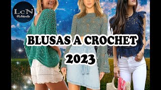 BLUSAS A CROCHET – BLUSAS DE MODA 2023 – MODA 2023 [upl. by Yablon932]