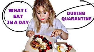 WHAT I EAT IN A DAY DURING QUARANTINE KETO PANCAKES and  LOW CARB [upl. by Avilla]