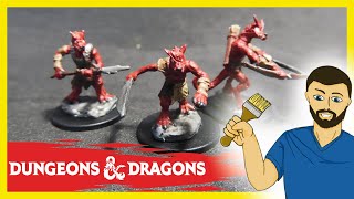 How To Paint Kobolds dungeons and dragons wizkids [upl. by Ylrehs157]