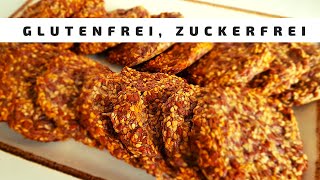 Gesunde Kekse aus 3 Zutaten Vegane Kekse ohne Zucker ohne Gluten [upl. by Yarised]