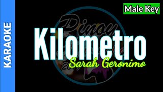 Kilometro by Sarah Geronimo  Karaoke  Male Key [upl. by Swec531]