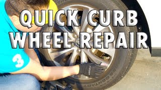 How to Repair Wheels with Curb Rash or Scratches  quick fix [upl. by Lodhia]