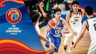 Japan v Philippines  Full Game  QuarterFinals  FIBA U16 Asian Championship [upl. by Rabassa126]