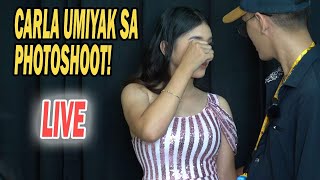 CARLA UMIYAK SA PHOTOSHOOT NATULOY KAYA LIVE UPDATE [upl. by Rhines]