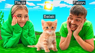 MAMY NOWE ZWIERZĄTKO 🐱 MINECRAFT z DZIEWCZYNĄ ❤️ [upl. by Allac296]