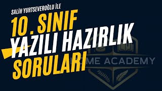 10SINIF YAZILI HAZIRLIK SORULARI  TYT FİZİK  HOME ACADEMY [upl. by Haseena]