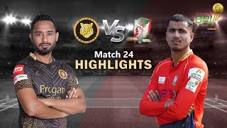 Sylhet Sunrisers vs Fortune Barishal  24th Match  Highlights  Season 8  BBPL 2022 [upl. by Nitsed]