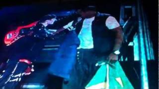 Justin Bieber Concert UFC star Anderson Silva Doing the Shuffle My World Tour [upl. by Ahsiek478]