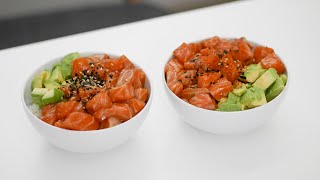 Shoyu Salmon Poke Bowl 🐟 [upl. by Luise87]