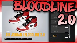 NBA 2K20 Shoe Creator  Air Jordan 1 quotBloodline 20quot [upl. by Notyap802]