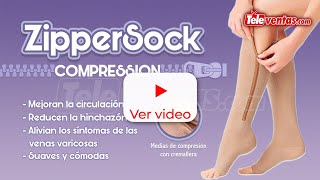 Medias De Compresión Con Cremallera Zippersock [upl. by Dnallor]