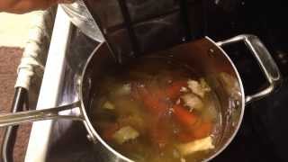 Easy way to strain chicken broth [upl. by Aiela926]