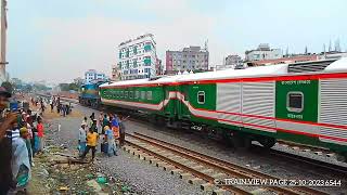 mawa to Dhaka trayal train arrive gandaria railway Junction মাওয়া থেকে ঢাকা ট্রায়াল ট্রেন [upl. by Luthanen]