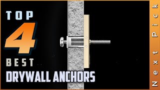 Top 4 Best Drywall Anchors Review In 2024  For Mounting TVs And Other Heavy Items [upl. by Nabla]