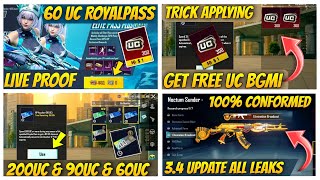 🔴Hidden 200UC Voucher  How To Purchase A8 Royalpass In zero UC live Proof 34 Update Bgmi amp Pubg [upl. by Franky]