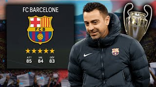 On DETRUIT lEurope avec le BARCA de XAVI sur FC24   LE PROJET [upl. by Trilbie]