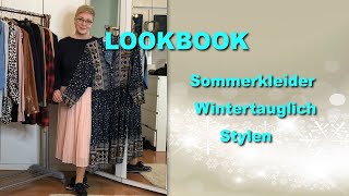 LOOKBOOK  Sommerkleider wintertauglich stylen [upl. by Ragg]