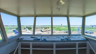 360 Video Wichita ATC Tower view with Comms [upl. by Guzel]