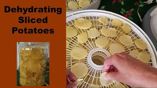 How to Dehydrate Sliced Potatoes  Dehydrating Sliced Russet Potatoes [upl. by Aihsemek]