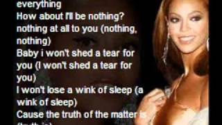 beyonceirreplaceable lyrics [upl. by Terryn]