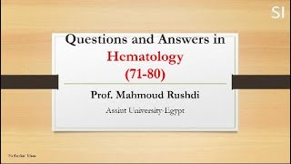 Questions and Answers in Hematology 7180 [upl. by Ridglea]