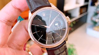 Review Rolex Cellini Date 50515 39mm Dùng Lướt Full Box Thẻ 2018 [upl. by Yrallih]