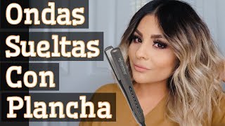 ONDAS SUELTAS CON PLANCHAONDAS SUELTAS PARA CABELLO CORTO [upl. by Tonina245]