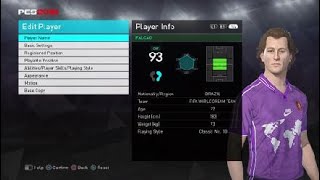 PES 2018  Paulo Roberto Falcão Build [upl. by Hasheem846]