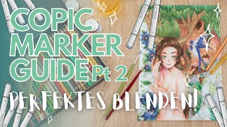 Wie du Alkohol Marker richtig verblendest  TUTORIAL für ANFÄNGER  COPIC MARKER GUIDE PT 2 [upl. by Yasibit308]