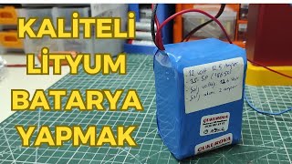 AŞIRI GÜÇLÜ LİTYUM BATARYA YAPIMI 12 Volt Lityum Pil Yapımı [upl. by Atteuqahs102]