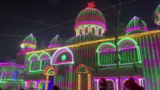 Christmas lighting in Kanyakumari district 2021  MARTHANDAM  Paalapallam  Karungal  Ashwin [upl. by Schreibman]