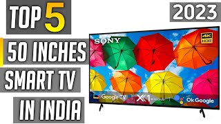 Top 5 best 50 inch 4k tv in india 2023  best 50 inch 4k smart tv 2023 [upl. by Adnaluy]