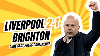 Arne Slot Post Match Press Conference  Liverpool v Brighton [upl. by Theron]