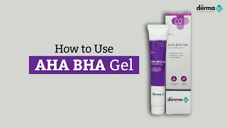 The Derma Co  How To Use AHA BHA Gel For Treating Active Acne [upl. by Aihsile]