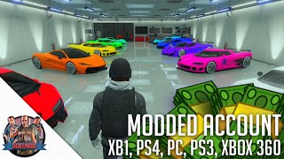 GTA 5 ONLINE HOW TO MAKE A MODDED ACCOUNT XB1 PS4 PC [upl. by Cyprio258]