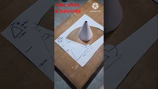 Trick to make Perfect CONE शंकु [upl. by Nilrem]