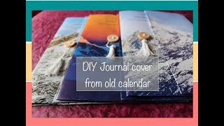 Upcycling old calendar  DIY Journal Covers from old calendar [upl. by Mattah]