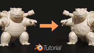 32 Blender Tutorial High Poly to Low Poly in 25 Seconds [upl. by Vladamir]