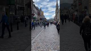 Inverness city centre inverness highlands scotland shortvideo travel streetperformer [upl. by Gunn]