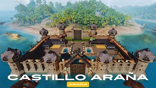 ARK ASCENDED CASTILLO ARAÑAMANSION BASE TOUR [upl. by Fineman495]