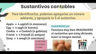 Sustantivos contables e incontables [upl. by Rosabella876]